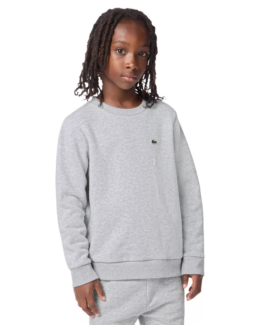 Lacoste | Grey Crewneck Sweatshirt W/Alligator on Chest | Size 12/Large